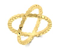 Gold Plated Silver Ring NSR-710-GP